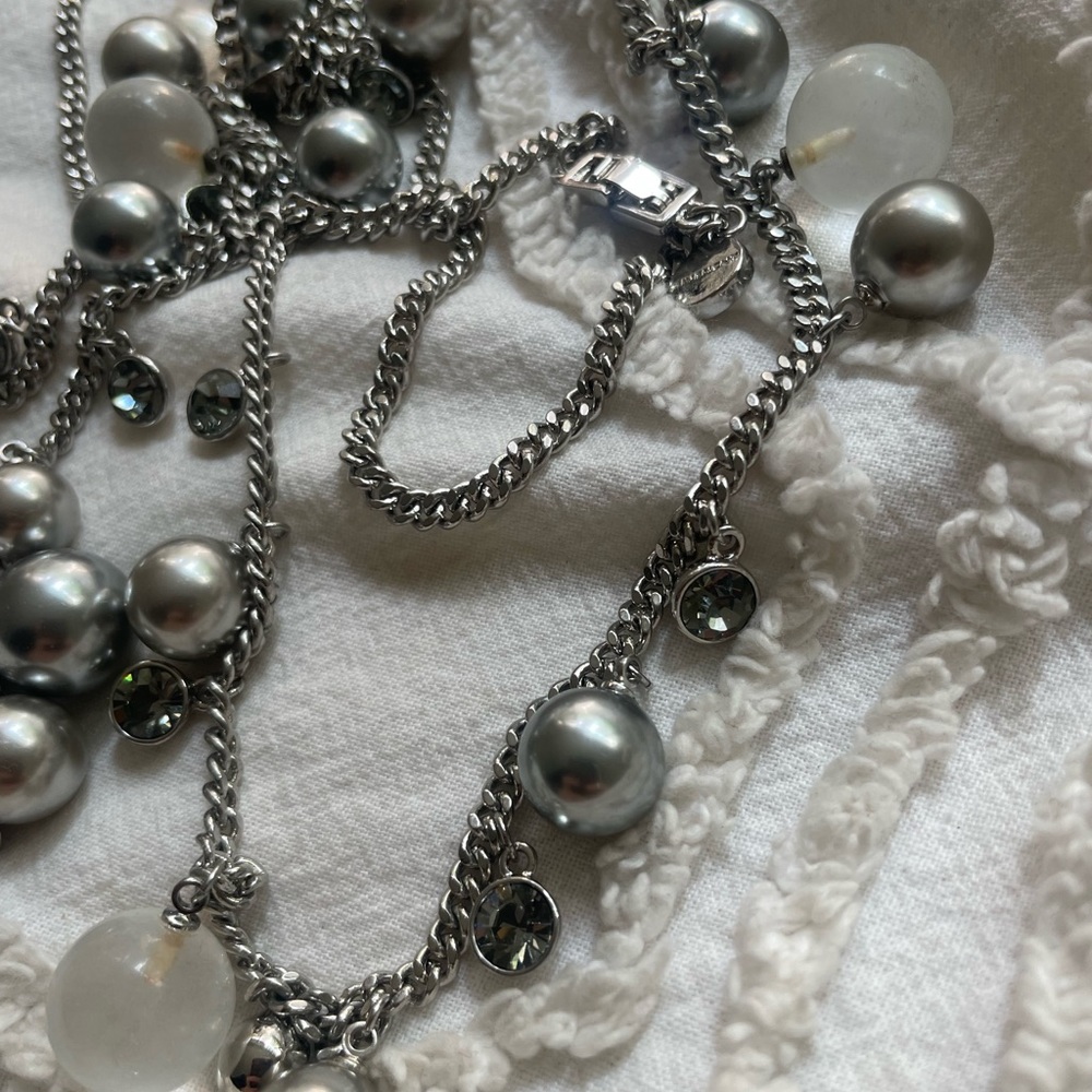 Givenchy Silver bobble Necklace